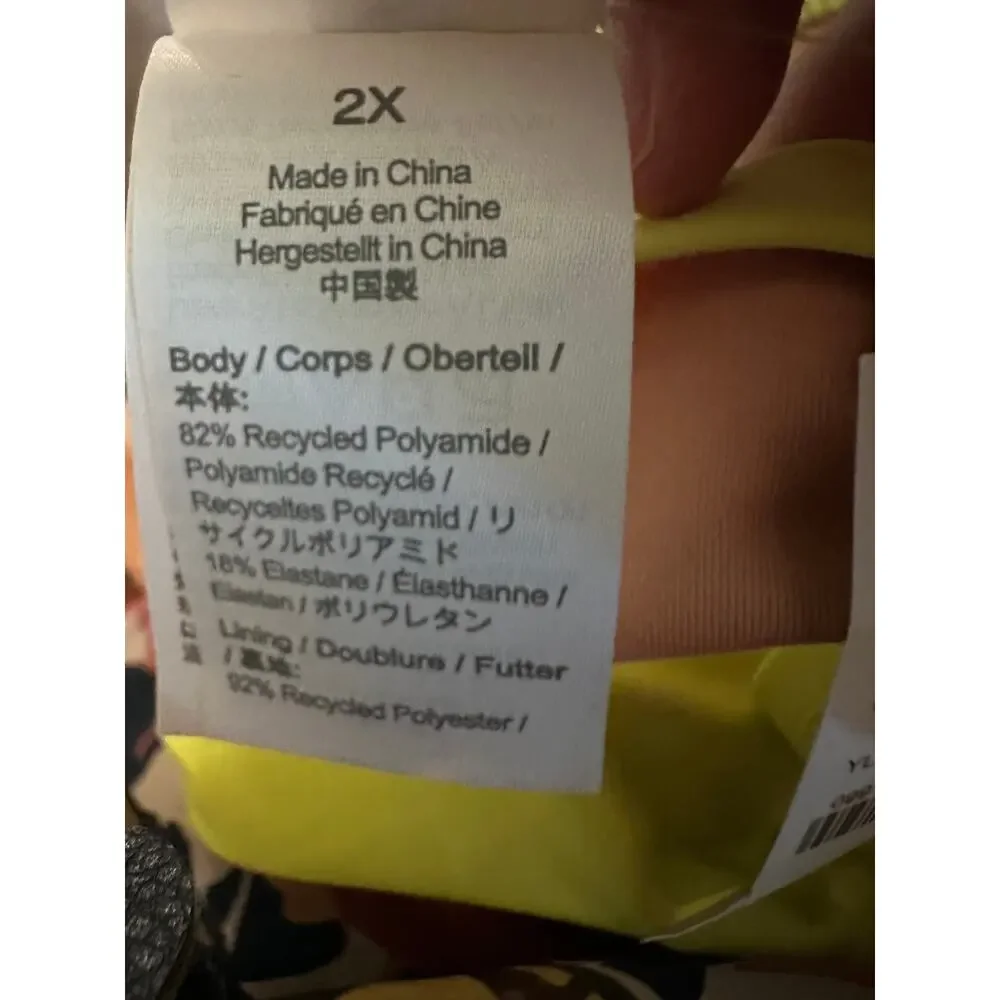 J.Crew Tie Shoulder Scoop Neck Bikini Top, Plus Size 2X, NWT